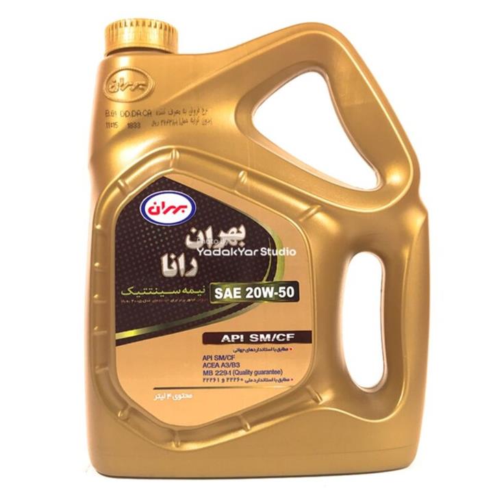 روغن موتور بهران رانا 20W50  چهار 4 لیتری SM